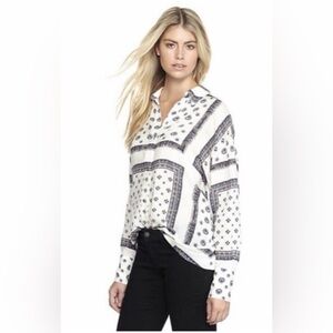 Free people Bandana Print Western Blouse Tunic medium